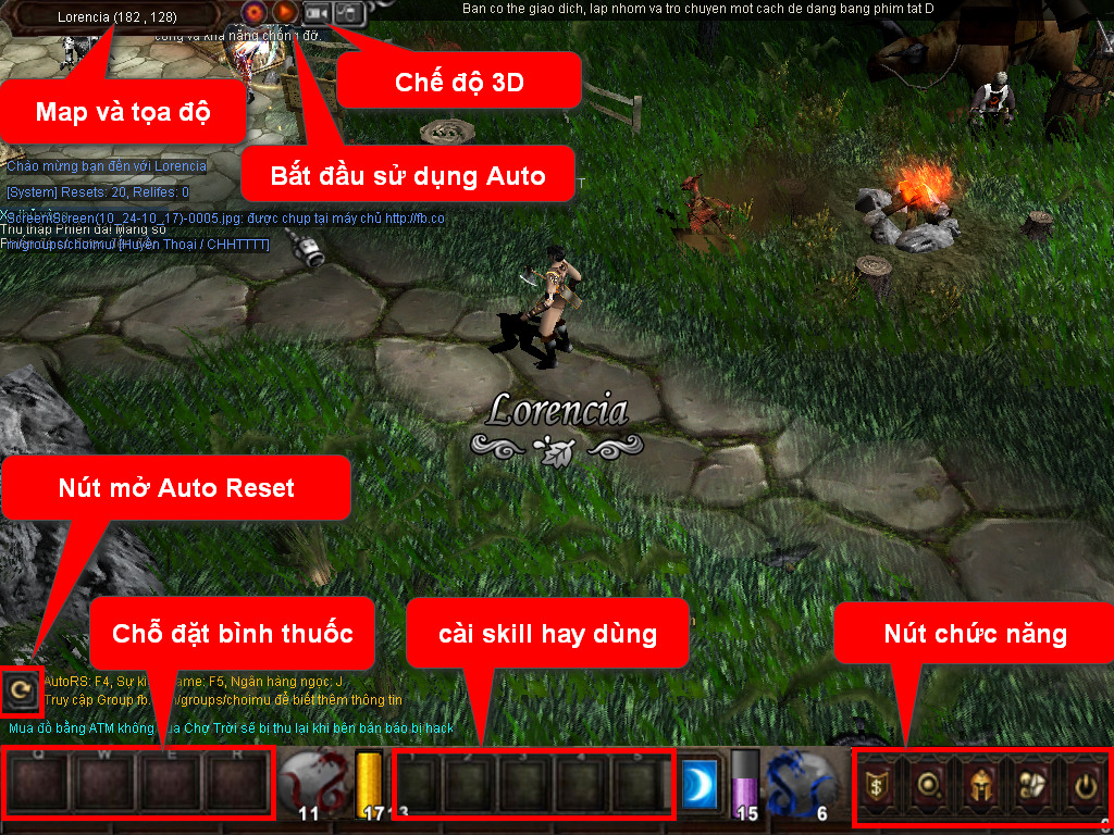 Chức năng chính của Game MU Hảo Hán